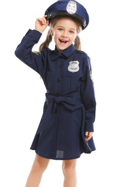 F68159 children police costume